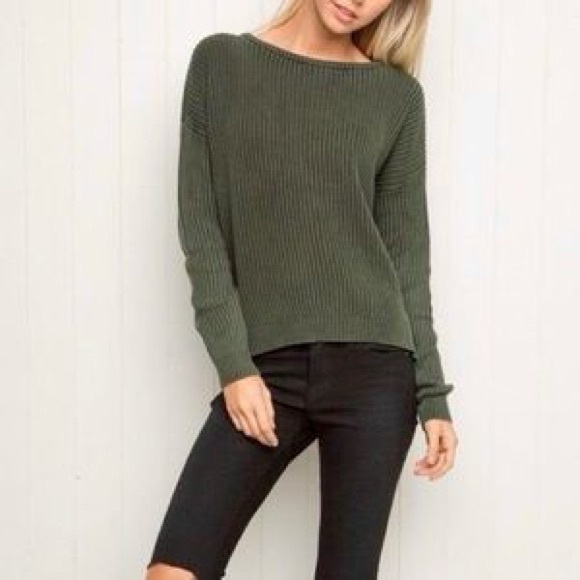 Oversized look green sweater - Picture 1 of 3